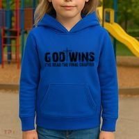 God Wins IVe Read The Final Chapter Gift Kids Hoodie thumb 3