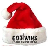 God Wins IVe Read The Final Chapter Gift Santa Hat thumb 0