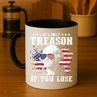 George Washington Its Only Treason If You Lose 4th Of July Coffee Mug thumb 4
