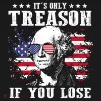 George Washington Its Only Treason If You Lose 4th Of July Women's Tank Top thumb 5