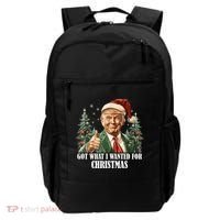 Got What I Wanted For Christmas Donald Trump Backpack thumb 0