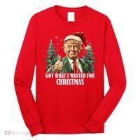 Got What I Wanted For Christmas Donald Trump Long Sleeve Shirt thumb 0