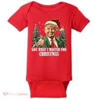 Got What I Wanted For Christmas Donald Trump Baby Bodysuit thumb 0