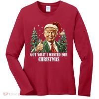 Got What I Wanted For Christmas Donald Trump Women's Long Sleeve Shirt thumb 0