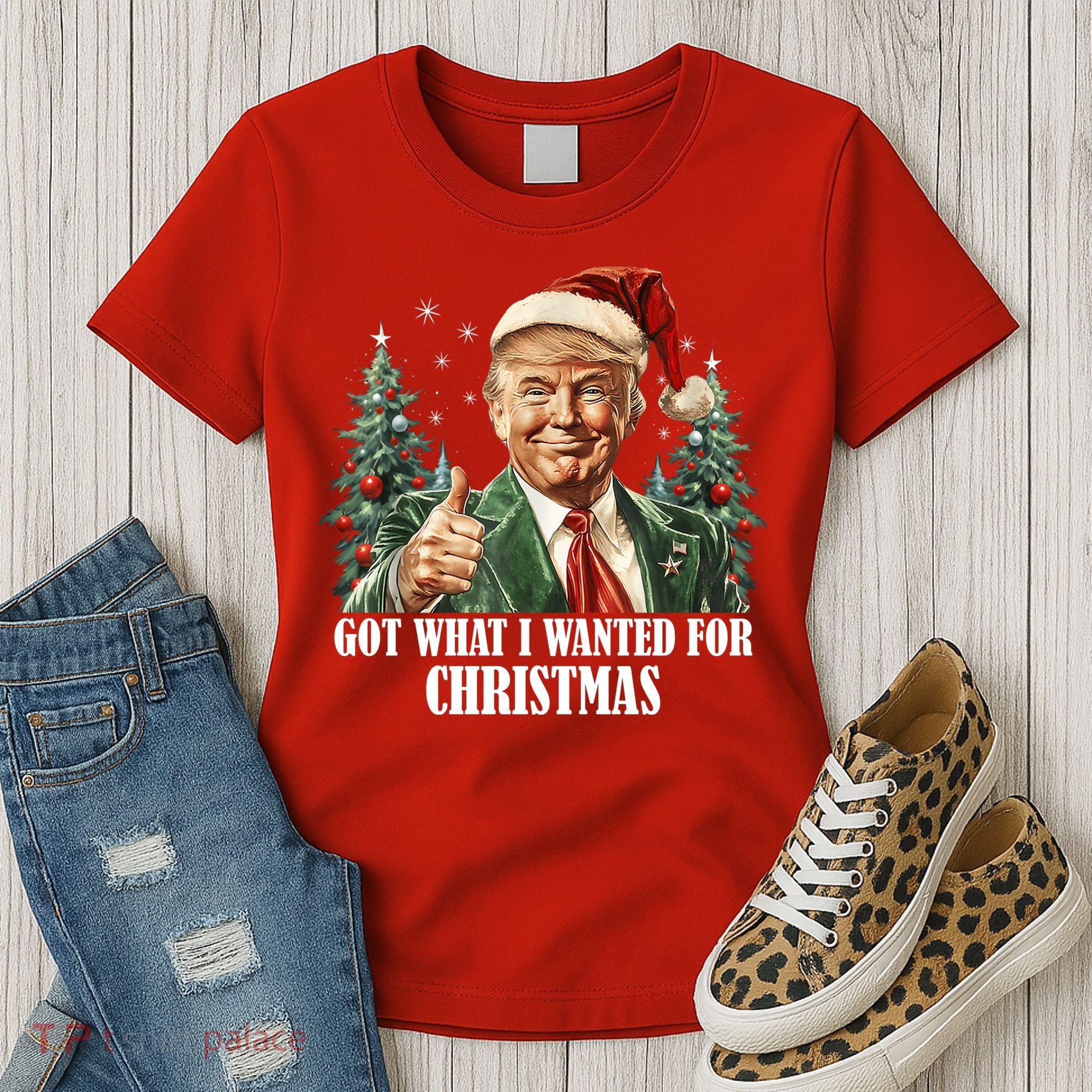 Got What I Wanted For Christmas Donald Trump Women's T-Shirt