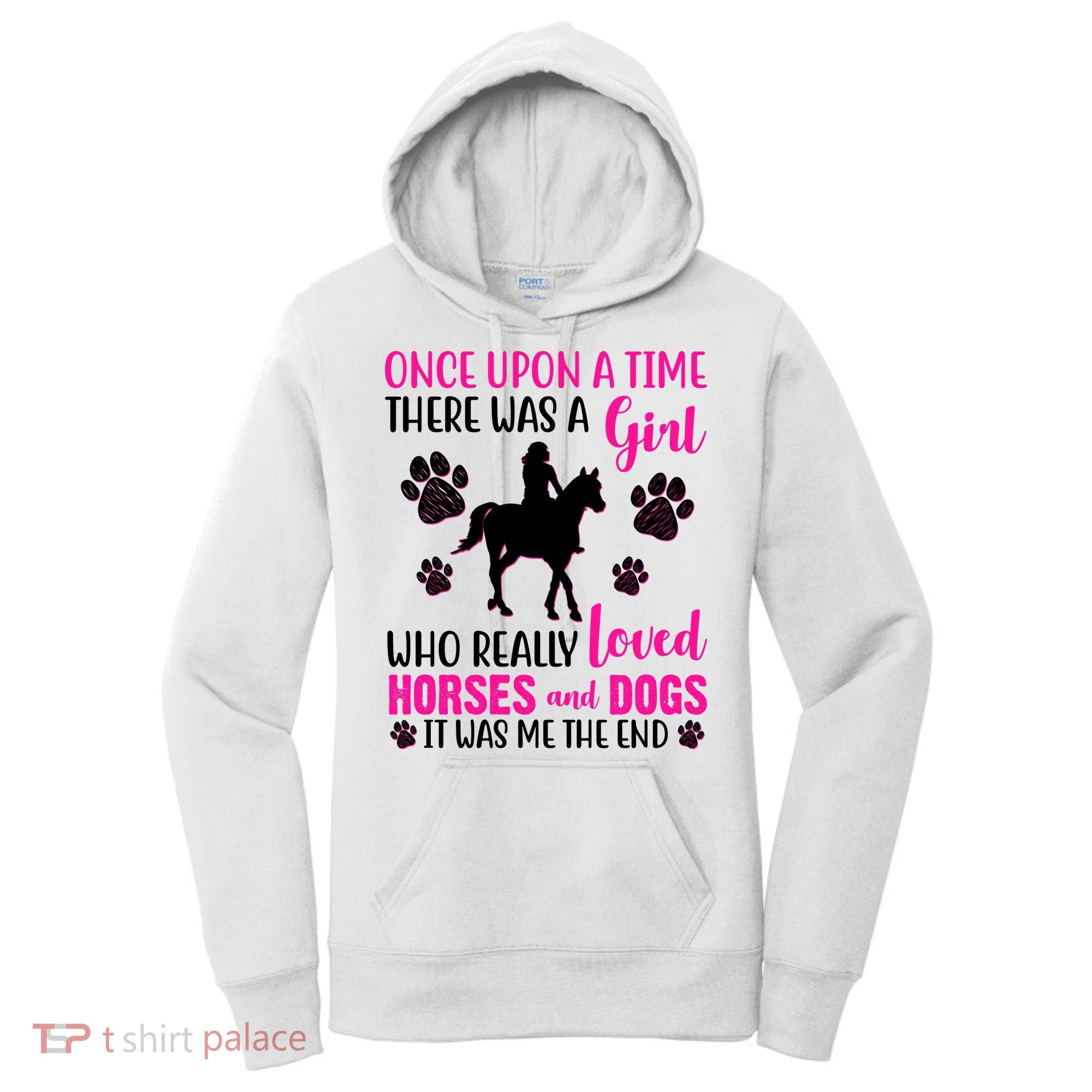 Girl Who Loves Horses And Dogs Women's Hoodie