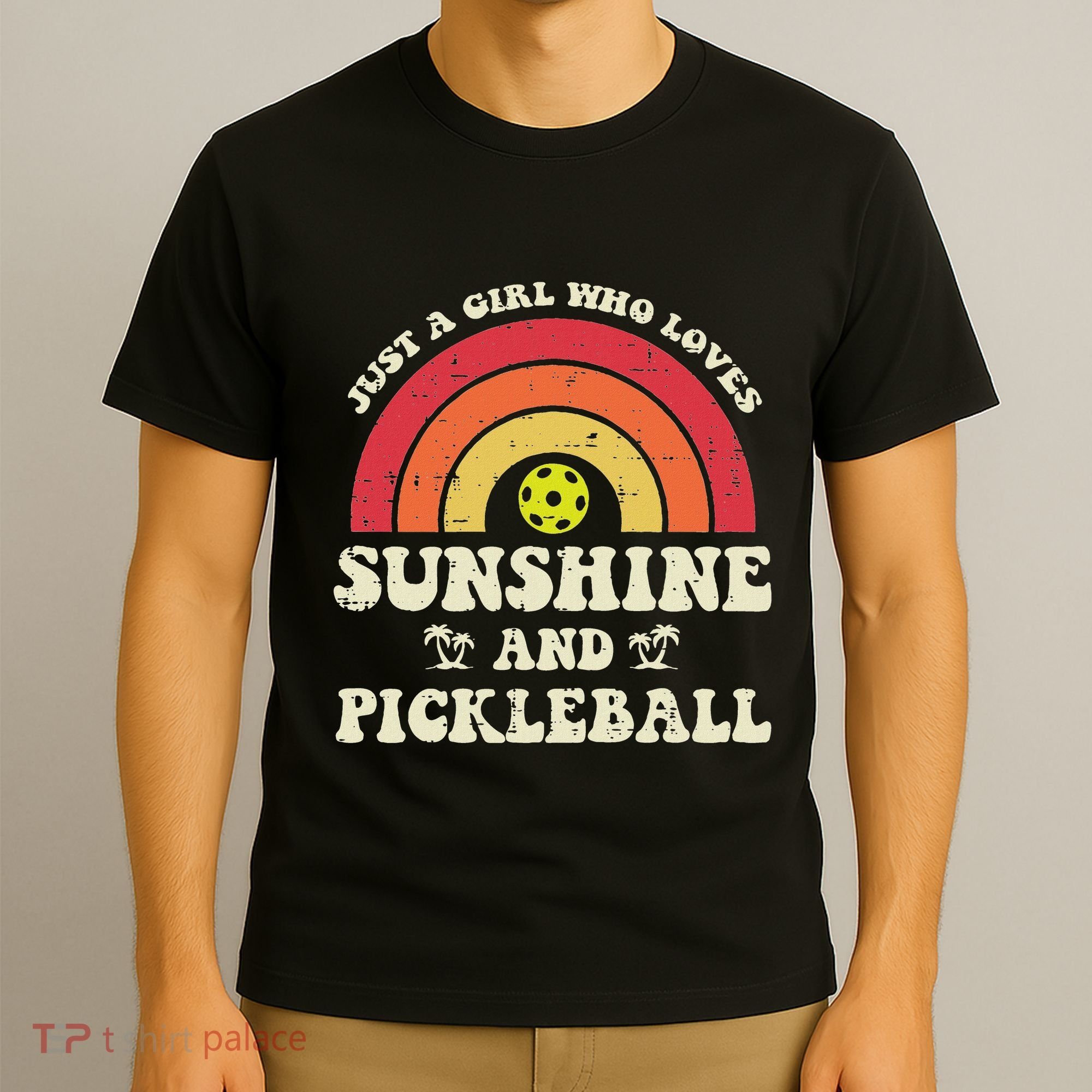 Girl Who Loves Sunshine Pickleball Pickle Ball Women T-Shirt