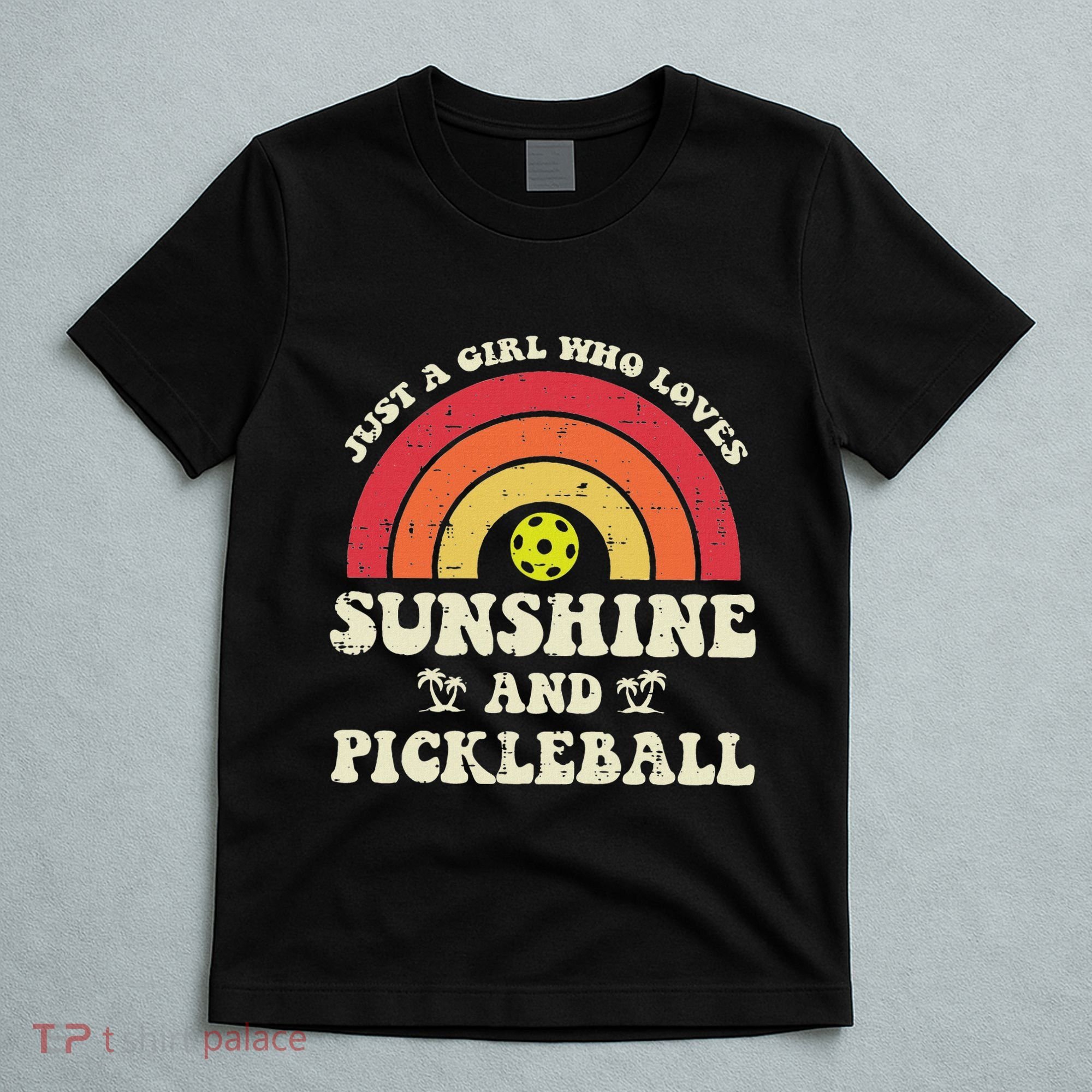 Girl Who Loves Sunshine Pickleball Pickle Ball Women T-Shirt