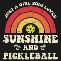 Girl Who Loves Sunshine Pickleball Pickle Ball Women T-Shirt thumb 7