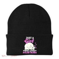 Girl Who Loves Polar Bear | North Pole | Cute Polar Bear Beanie thumb 0
