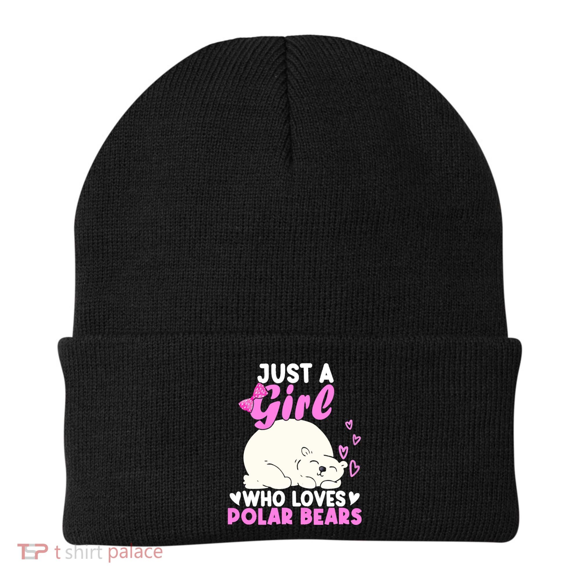 Girl Who Loves Polar Bear | North Pole | Cute Polar Bear Beanie
