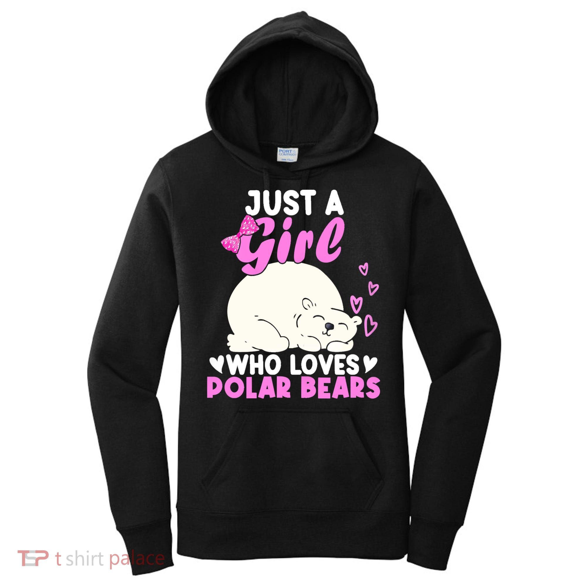 Girl Who Loves Polar Bear | North Pole | Cute Polar Bear Women's Hoodie