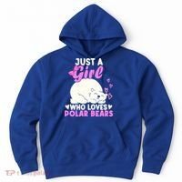 Girl Who Loves Polar Bear | North Pole | Cute Polar Bear Hoodie thumb 0