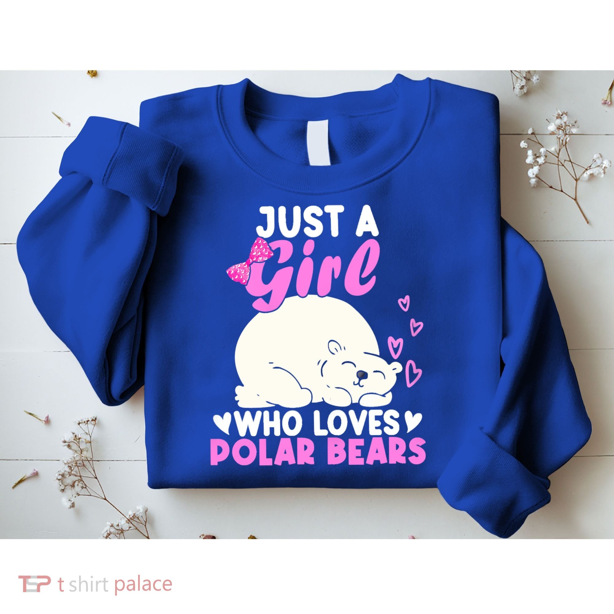 Girl Who Loves Polar Bear | North Pole | Cute Polar Bear Sweatshirt