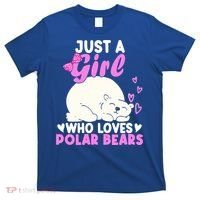 Girl Who Loves Polar Bear | North Pole | Cute Polar Bear T-Shirt thumb 0