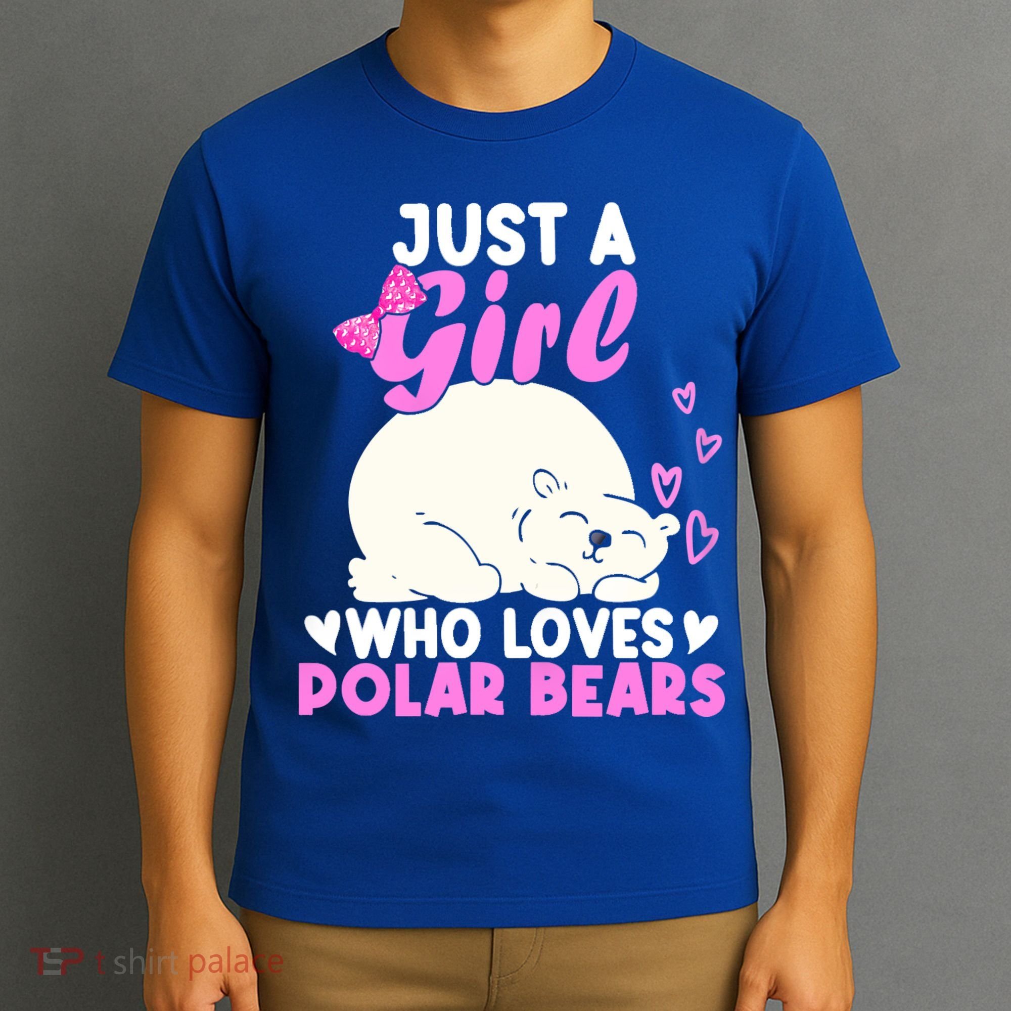 Girl Who Loves Polar Bear | North Pole | Cute Polar Bear T-Shirt
