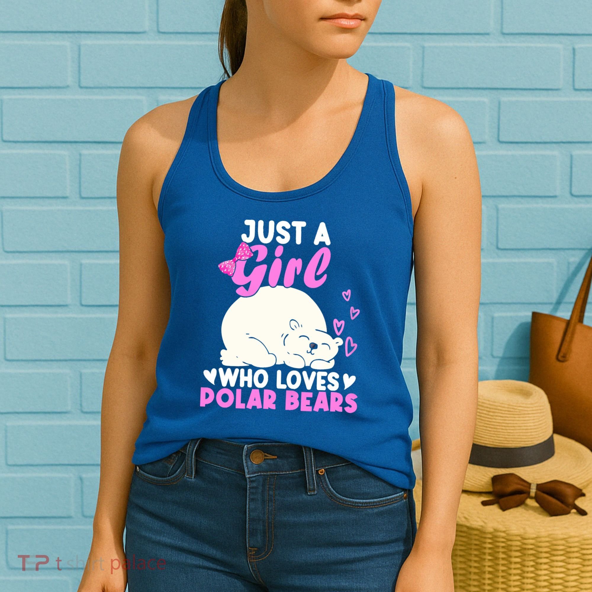 Girl Who Loves Polar Bear | North Pole | Cute Polar Bear Women's Tank Top