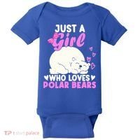 Girl Who Loves Polar Bear | North Pole | Cute Polar Bear Baby Bodysuit thumb 0