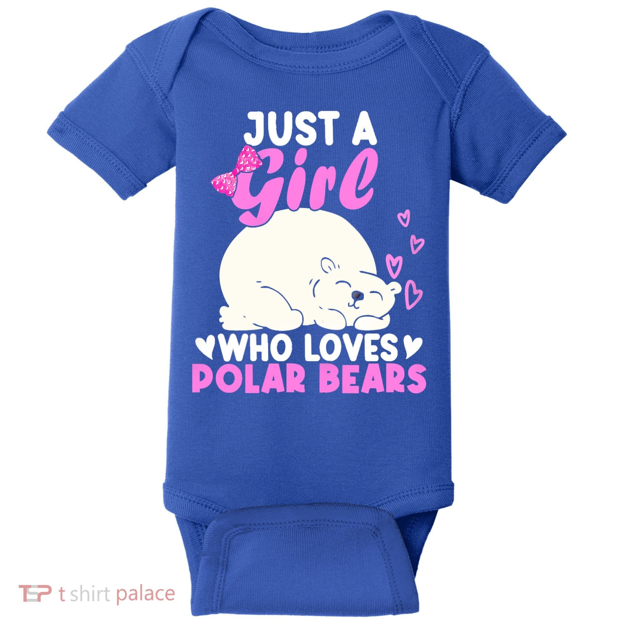 Girl Who Loves Polar Bear | North Pole | Cute Polar Bear Baby Bodysuit