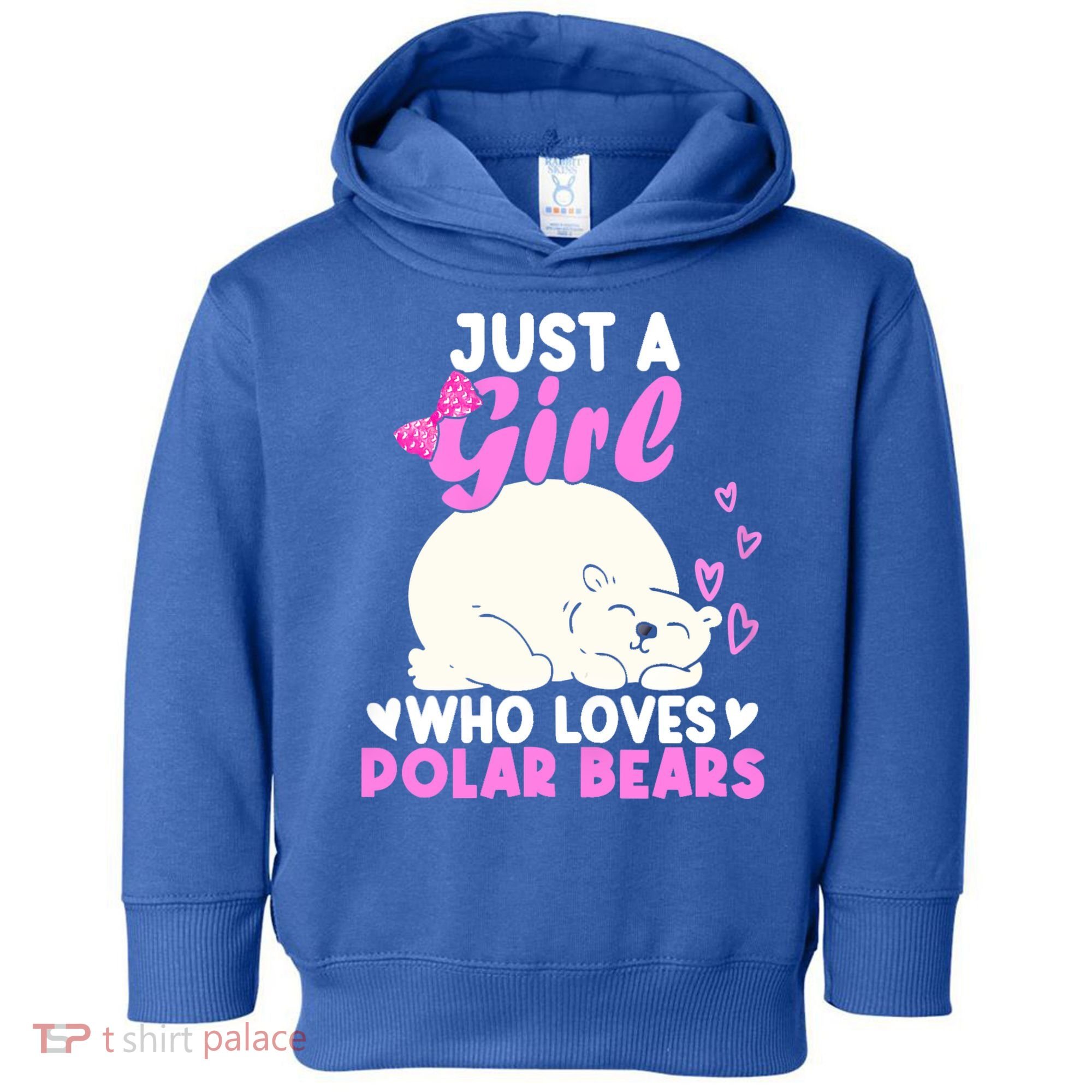 Girl Who Loves Polar Bear | North Pole | Cute Polar Bear Toddler Hoodie