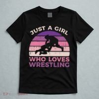 Girl Who Loves Wrestling Retro Wrestler Women  T-Shirt thumb 5