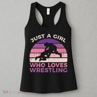 Girl Who Loves Wrestling Retro Wrestler Women  Women's Tank Top thumb 3