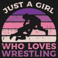 Girl Who Loves Wrestling Retro Wrestler Women  Women's Tank Top thumb 5