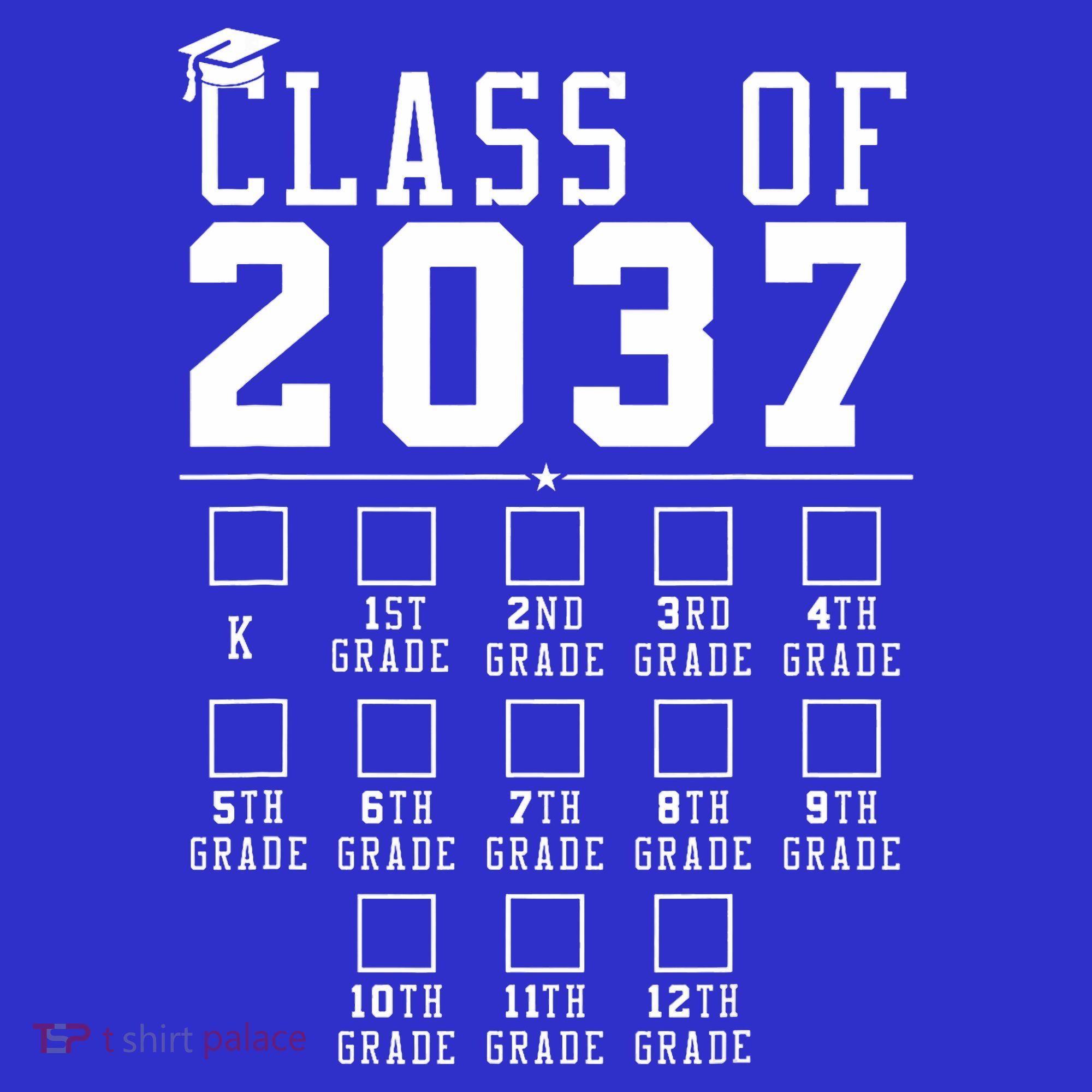 Grow With Me Class Of 2037 Handprint Kindergarten Graduation Sweatshirt