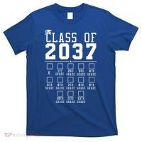 Grow With Me Class Of 2037 Handprint Kindergarten Graduation T-Shirt thumb 0
