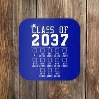 Grow With Me Class Of 2037 Handprint Kindergarten Graduation Coaster thumb 0