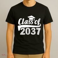 Grow With Me Class Of 2037 Graduation Preschool T-Shirt thumb 3