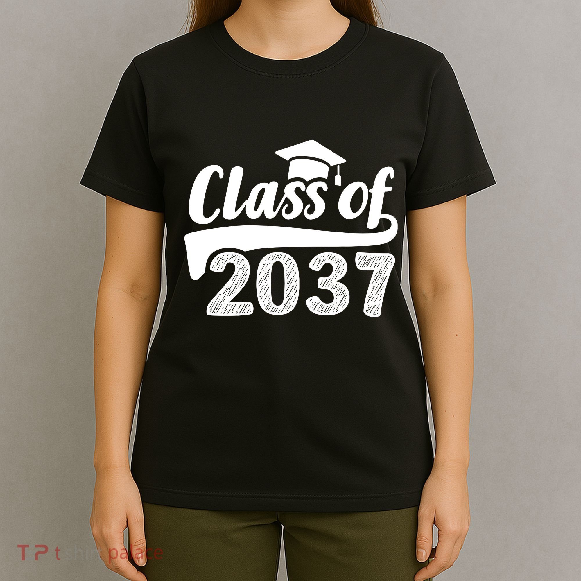 Grow With Me Class Of 2037 Graduation Preschool T-Shirt