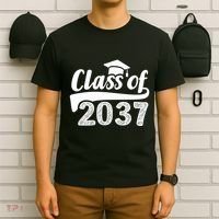 Grow With Me Class Of 2037 Graduation Preschool T-Shirt thumb 6