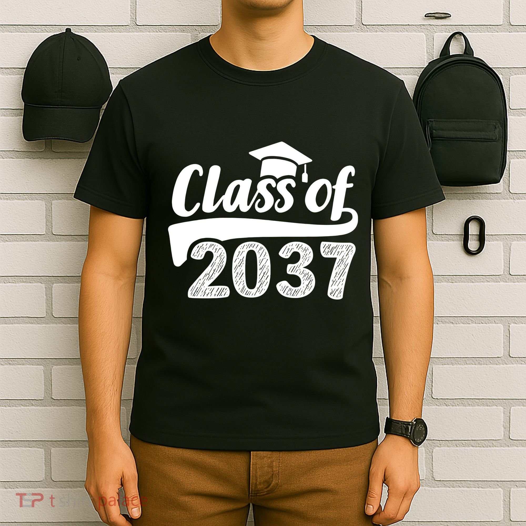 Grow With Me Class Of 2037 Graduation Preschool T-Shirt