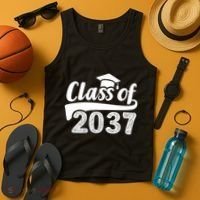 Grow With Me Class Of 2037 Graduation Preschool Tank Top thumb 4