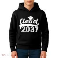 Grow With Me Class Of 2037 Graduation Preschool Kids Hoodie thumb 4