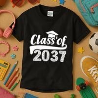 Grow With Me Class Of 2037 Graduation Preschool Kids T-Shirt thumb 3