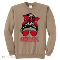 Georgia Women Mom Messy Bun Hair. Sweatshirt thumb 0