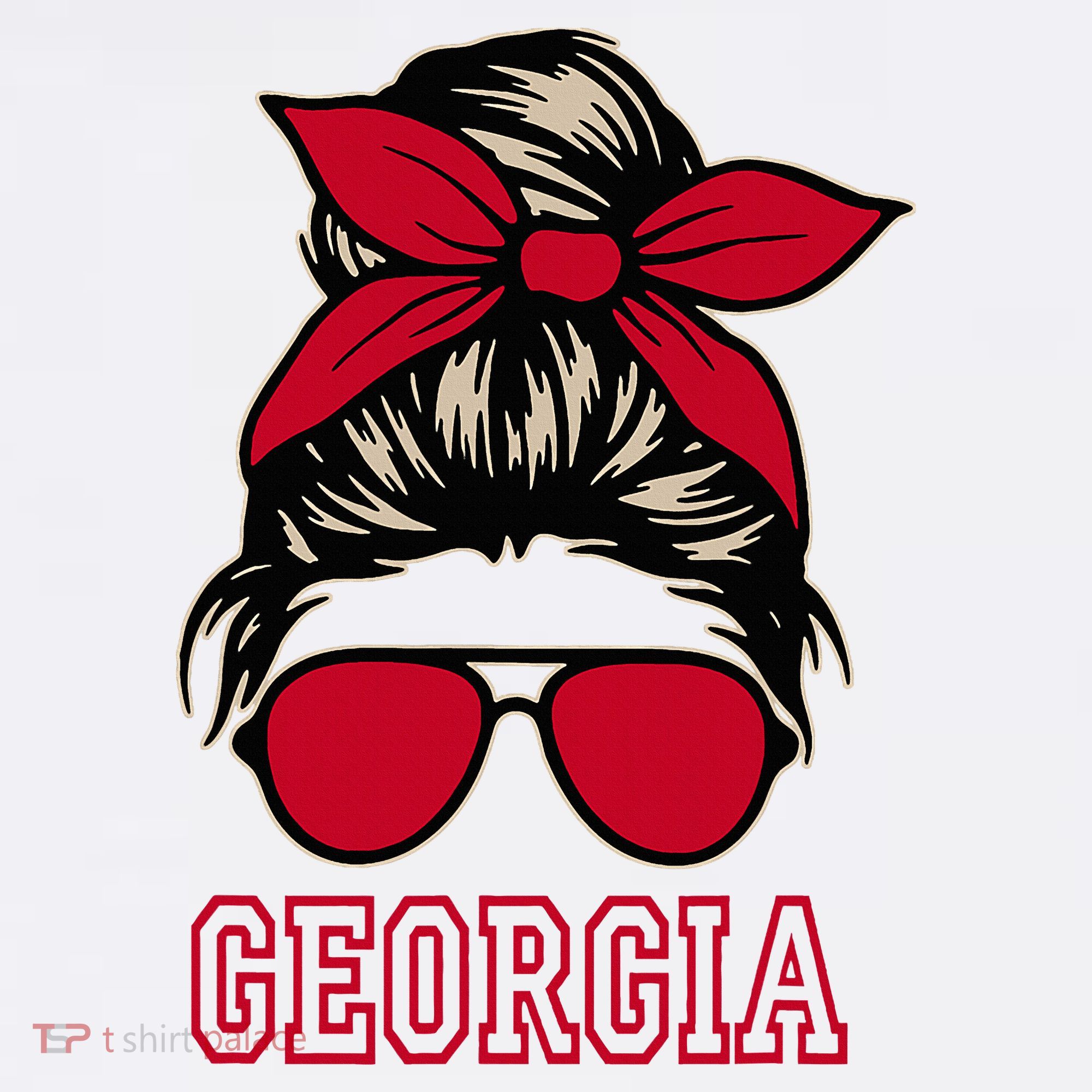 Georgia Women Mom Messy Bun Hair. Hat