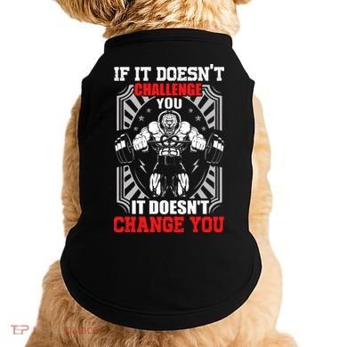 Gym Workout Motivational Doggie Tank