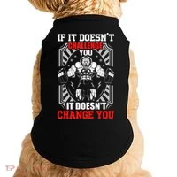 Gym Workout Motivational Doggie Tank thumb 0