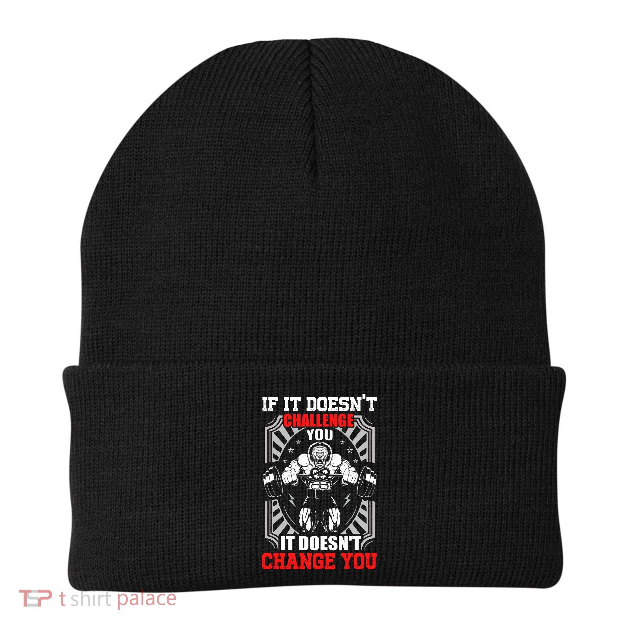 Gym Workout Motivational Beanie