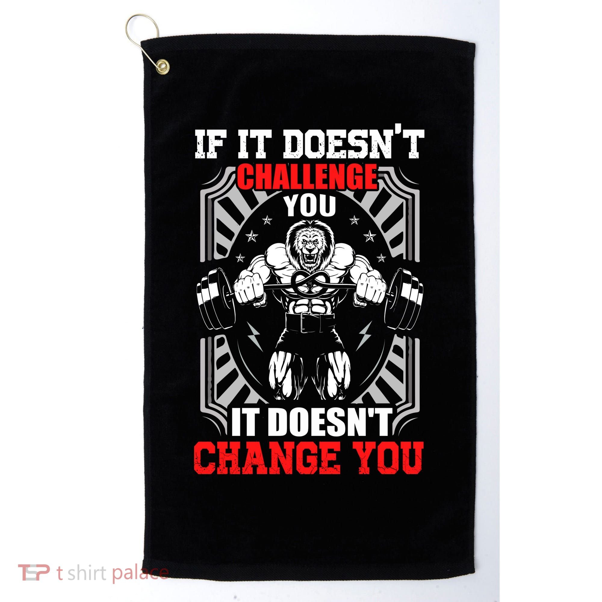 Gym Workout Motivational Golf Towel