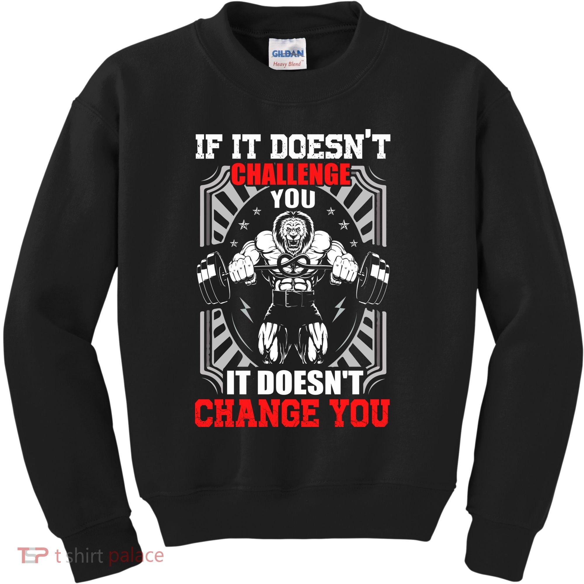 Gym Workout Motivational Kids Sweatshirt