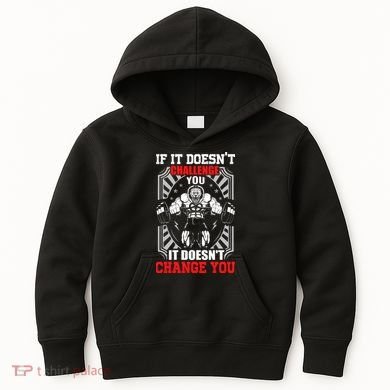 Gym Workout Motivational Kids Hoodie