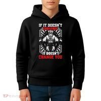 Gym Workout Motivational Kids Hoodie thumb 4