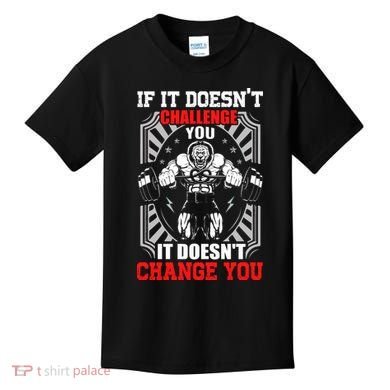 Gym Workout Motivational Kids T-Shirt