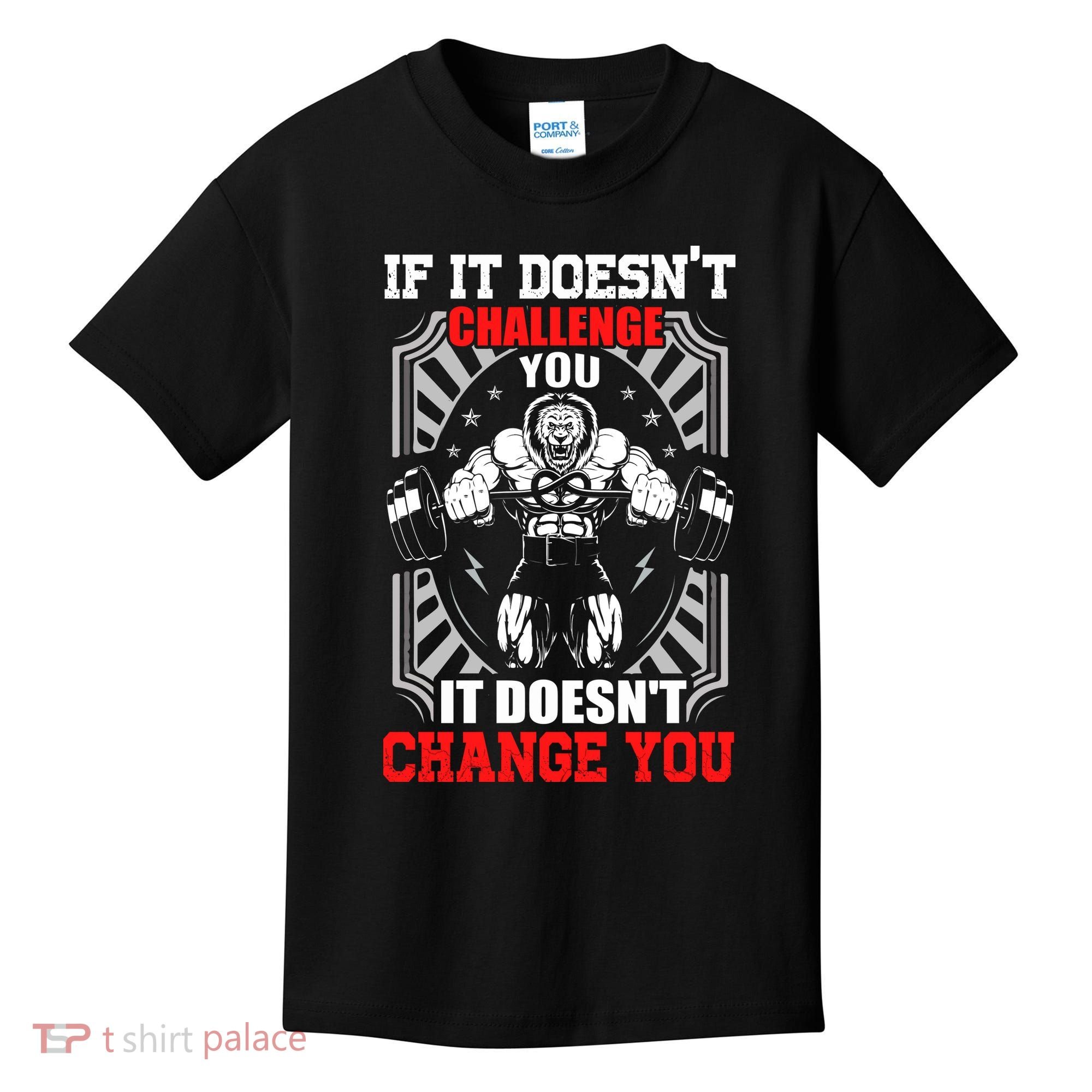 Gym Workout Motivational Kids T-Shirt