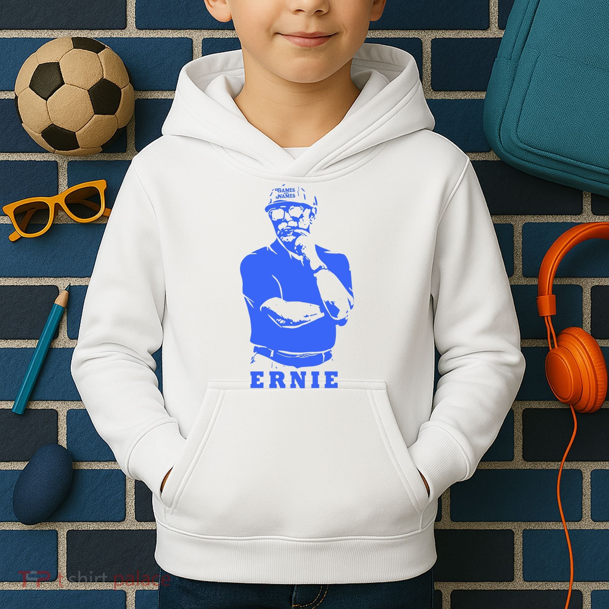 Games With Names Ernie Adams Kids Hoodie