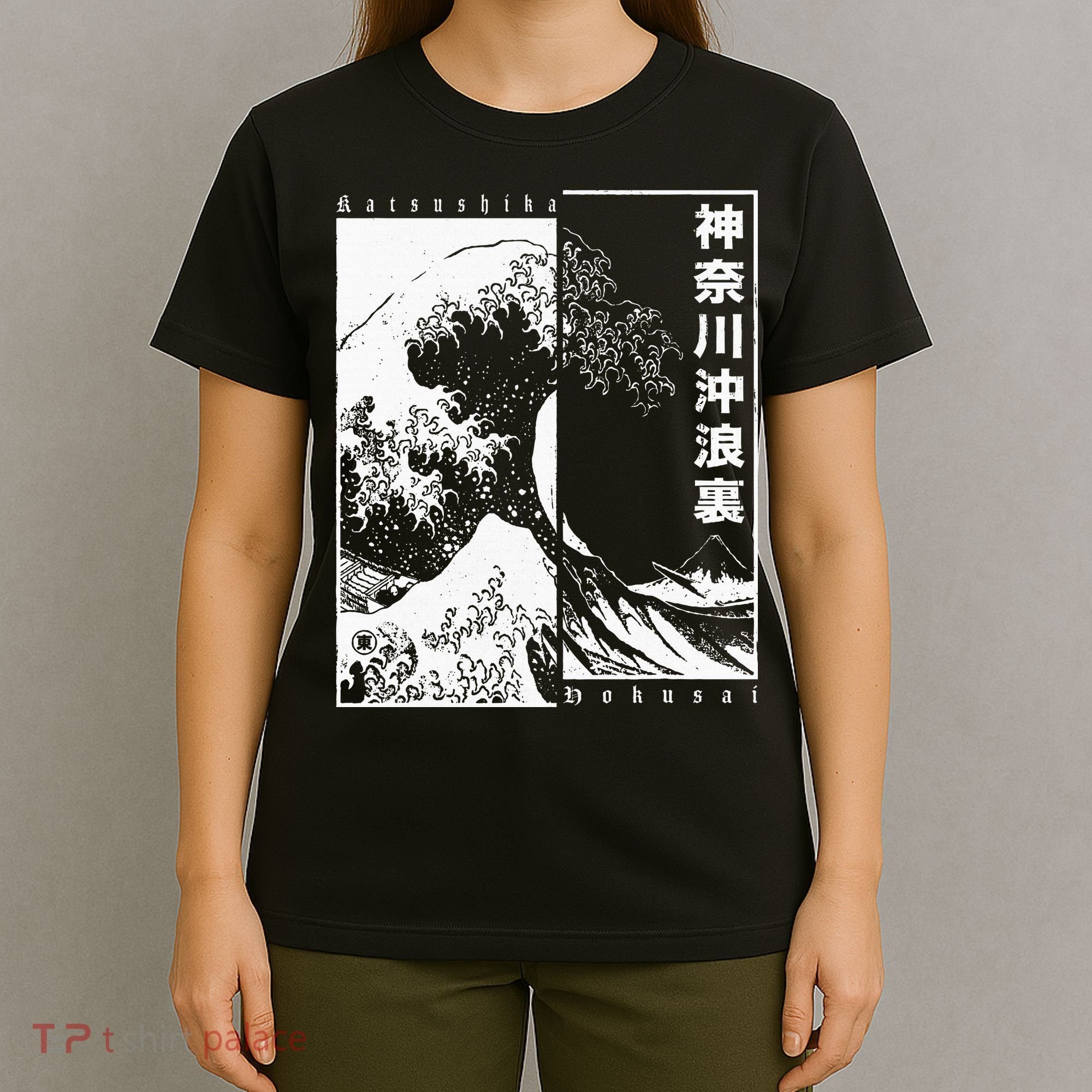 Great Wave Off Kanagawa Japanese Aesthetic Hokusai T-Shirt